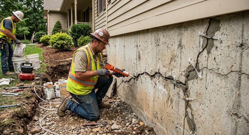 Cracked Foundation Repair in Centerville, UT