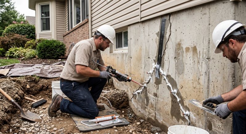 Cracked Foundation Repair in Eden, UT