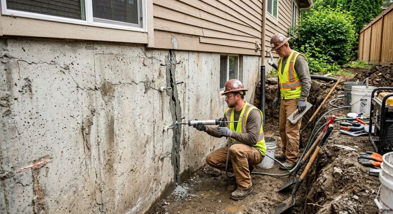 Cracked Foundation Repair in Farmington, UT