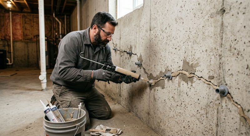 Cracked Foundation Repair in Huntsville, UT