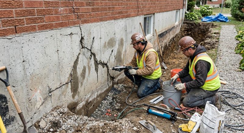 Cracked Foundation Repair in Kaysville, UT