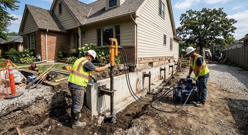 Foundation Stabilizing in Woods Cross, UT