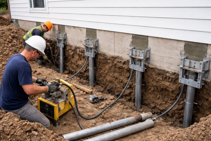 Helical Piers Installation in Layton, UT