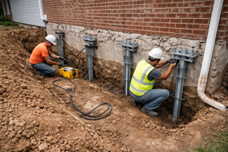 Helical Piers Installation in Layton, UT