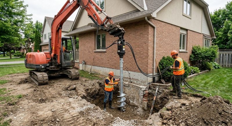 Helical Pile Installation in Layton, UT