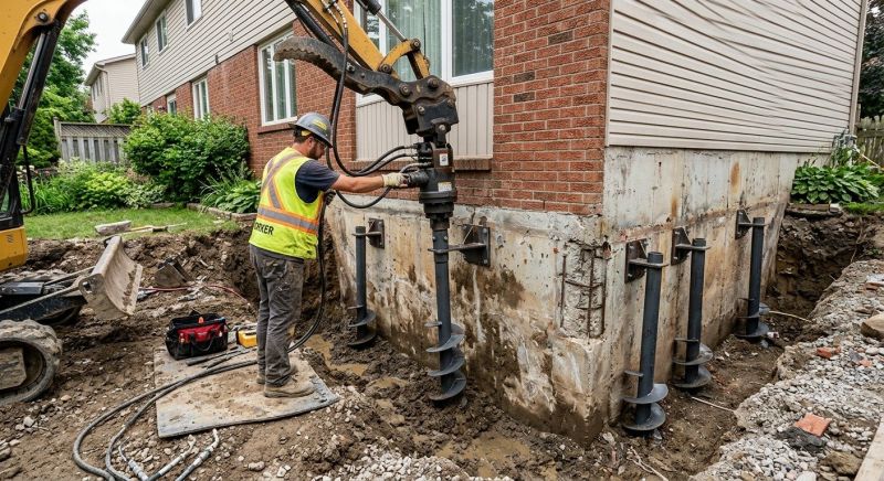 Helical Pile Installation in Layton, UT