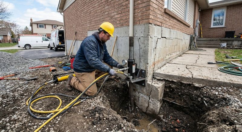 Sinking Foundation Repair in Centerville, UT