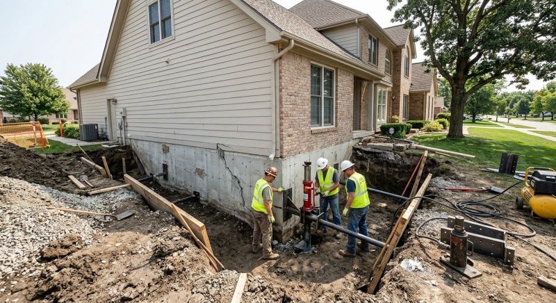 Sinking Foundation Repair in Layton, UT