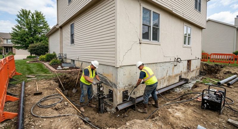 Sinking Foundation Repair in Morgan, UT