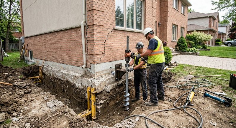 Sinking Foundation Repair in Syracuse, UT
