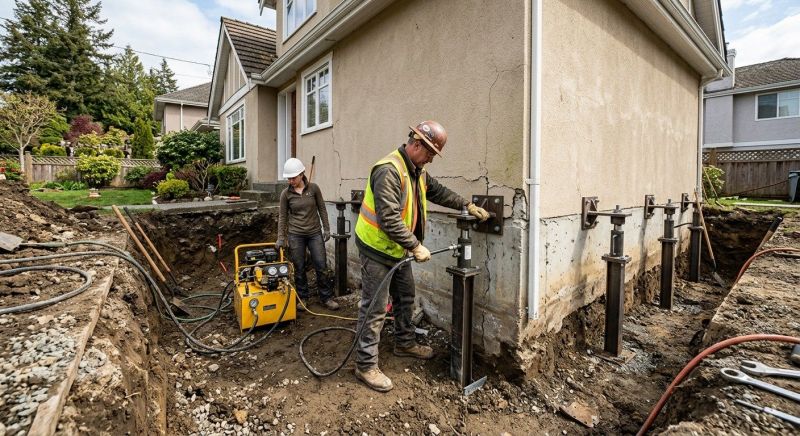 Sinking Foundation Repair in Woods Cross, UT